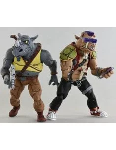 es::Tortugas Ninja Pack de 2 Figuras Rocksteady & Bebop 18 cm