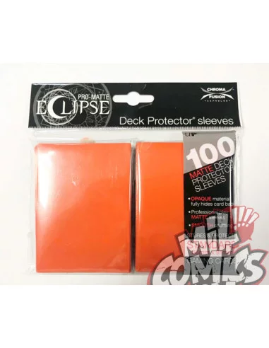 es::PRO-Matte Eclipse Pumpkin Orange Deck Protector sleeves 100