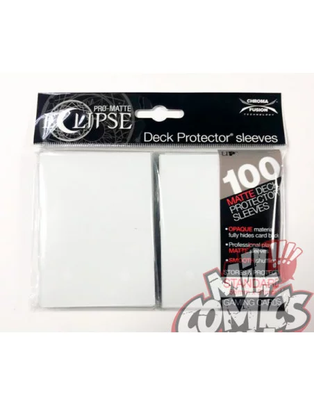 es::PRO-Matte Eclipse Artic White Deck Protector sleeves 100