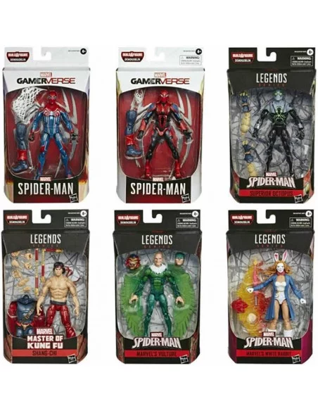 es::Marvel Legends Series Pack de 6 Figuras Spider-man Build a Demogoblin