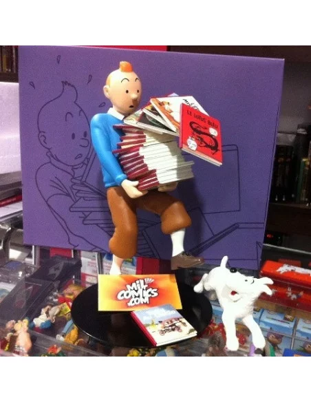 es::Tintín Con Los Álbumes 2012 - Figura de Resina Tintín