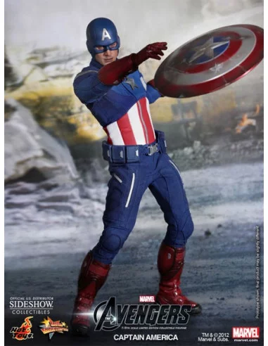 es::Capitán América - Figura 1/6 Hot Toys Los Vengadores