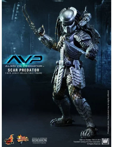es::Alien Vs. Predator: Figura 1/6 Scar Predator Hot Toys