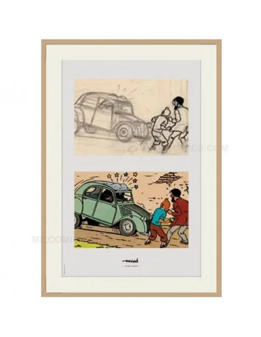 es::Litografía Tintín: El 2 Cv