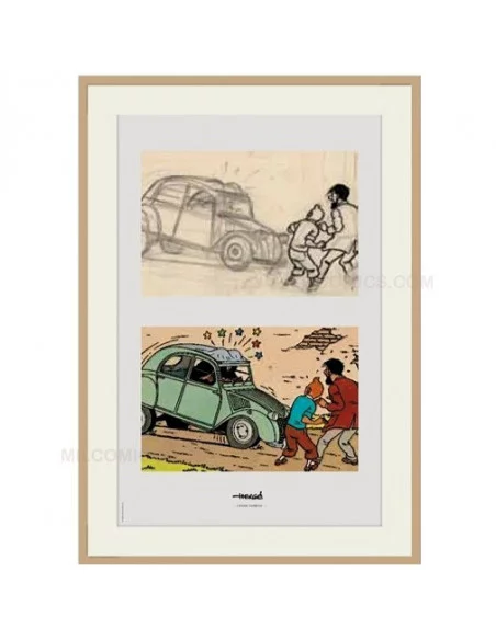 es::Litografía Tintín: El 2 Cv