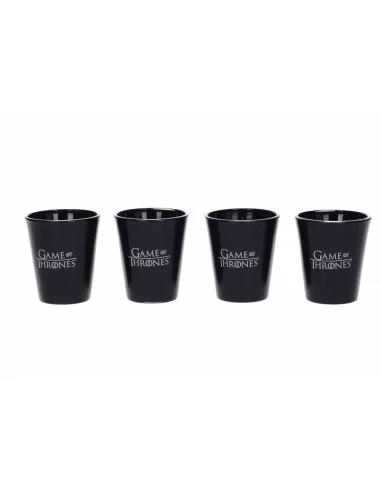 es::Juego de Tronos Pack de 4 Vasos de Chupitos Logo & Emblema