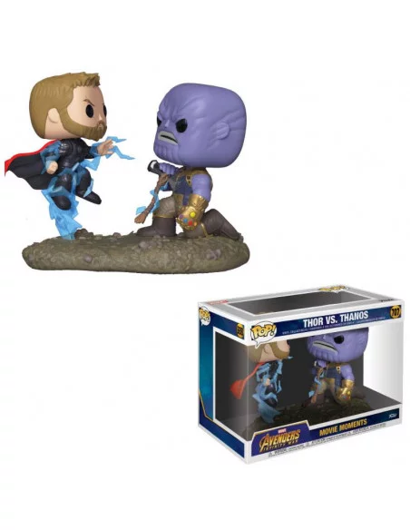 es::Marvel Pack de 2 POP! Movie Moments Vinyl Figuras Thor & Thanos 9 cm