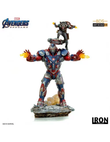 es::Vengadores: Endgame Estatua BDS Art Scale 1/10 Iron Patriot & Rocket 28 cm