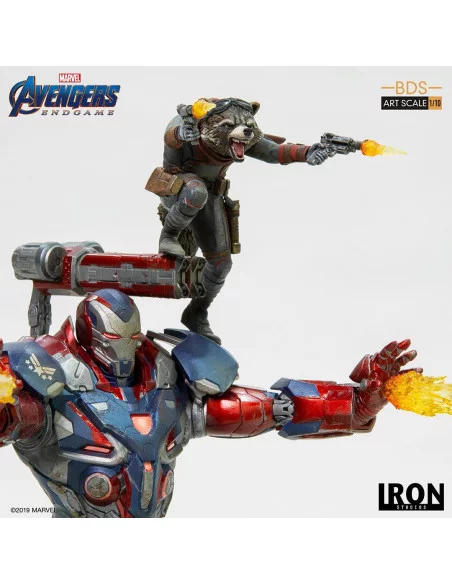 es::Vengadores: Endgame Estatua BDS Art Scale 1/10 Iron Patriot & Rocket 28 cm