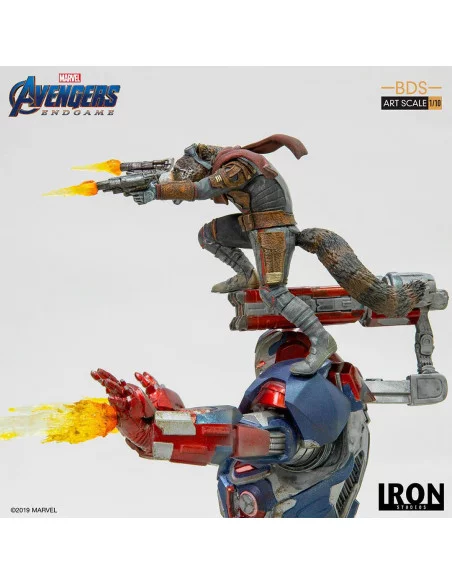 es::Vengadores: Endgame Estatua BDS Art Scale 1/10 Iron Patriot & Rocket 28 cm