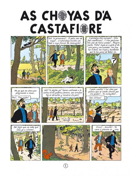 es::As aventuras de Tintín: As choyas d'a Castafiore