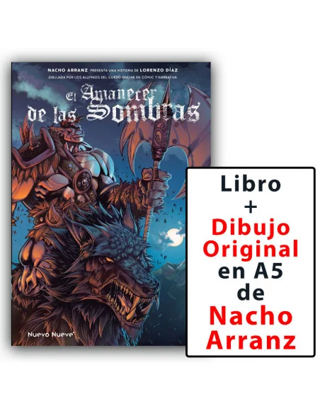 es::El Amanecer de las sombras Con dibujo original A5 de Nacho Arranz