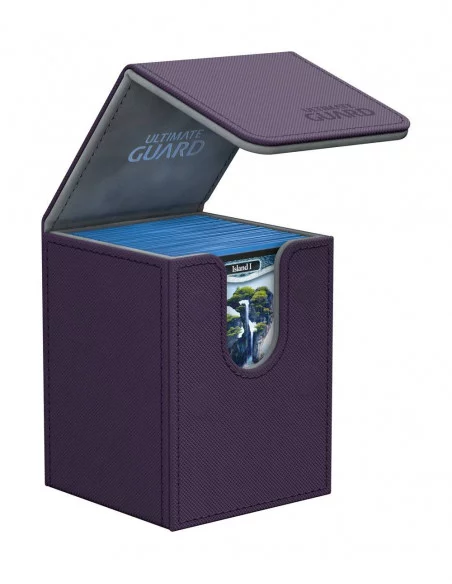 es::Ultimate Guard Flip Deck Case 100+ Caja de Cartas Tamaño Estándar XenoSkin Violeta