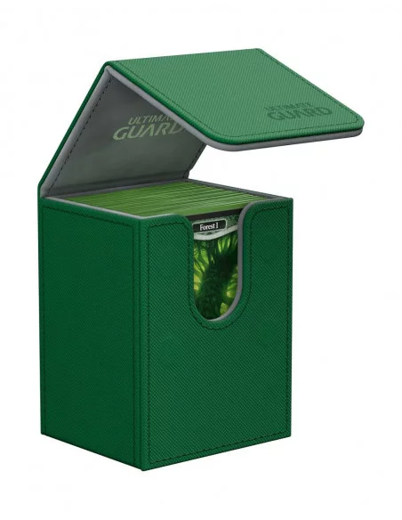 es::Ultimate Guard Flip Deck Case 80+ Caja de Cartas Tamaño Estándar XenoSkin Verde