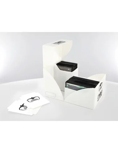 es::Ultimate Guard Twin Deck Case 160+ Caja de Cartas Tamaño Estándar Blanco