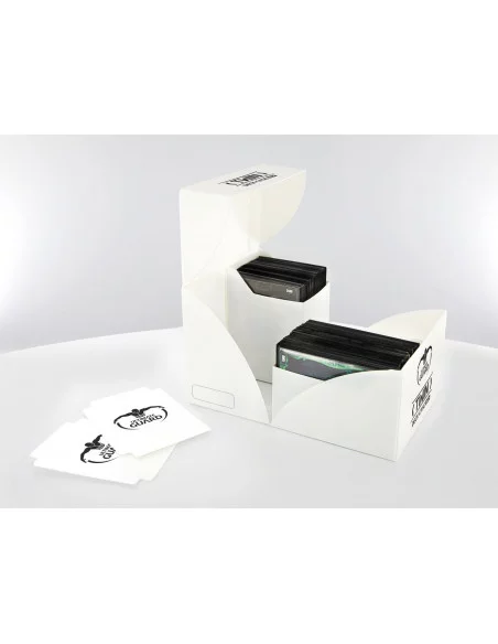 es::Ultimate Guard Twin Deck Case 160+ Caja de Cartas Tamaño Estándar Blanco