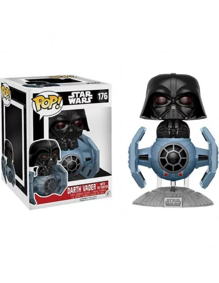 es::Star Wars POP! Vinyl Cabezón Darth Vader with Tie Fighter 10 cm
