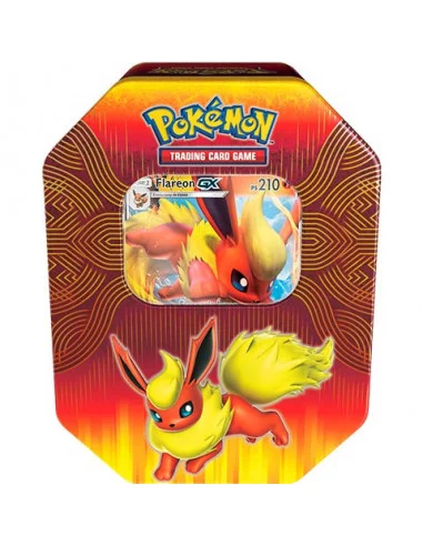es::Pokémon JCC Caja metálica Poder Elemental Flareon-GX - Juego de cartas coleccionable