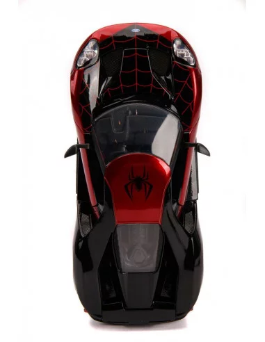 es::Marvel Hollywood Rides Vehículo 1/24 2017 Ford GT con Figura de Miles Morales