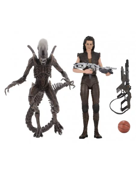 es::Aliens Pack de 2 Figuras Serie 14 18 cm. Warrior Alien y Ellen Ripley Clone