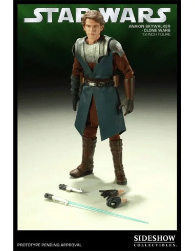 es::Anakin Skywalker Clone Wars - Figura 1/6 Star Wars Sideshow