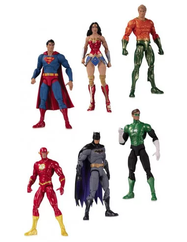 es::DC Essentials Pack de 6 Figuras Justice League 18 cm
