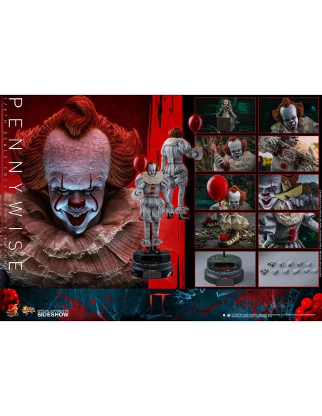 es::It Capítulo 2 Figura 1/6 Pennywise Hot Toys 32 cm