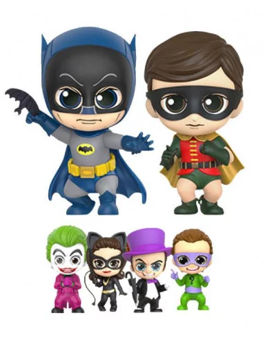 es::Batman 1966 Minifiguras Cosbaby Box Set Batman, Robin and Villains 11 cm