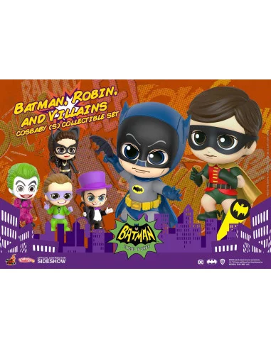 es::Batman 1966 Minifiguras Cosbaby Box Set Batman, Robin and Villains 11 cm