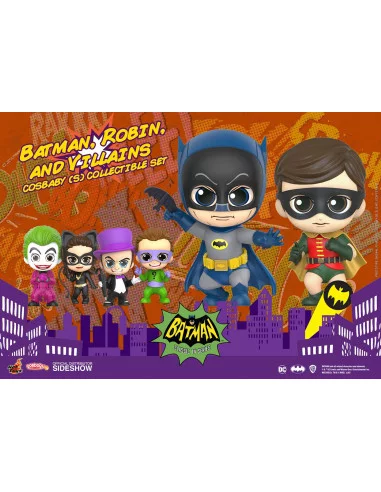 es::Batman 1966 Minifiguras Cosbaby Box Set Batman, Robin and Villains 11 cm