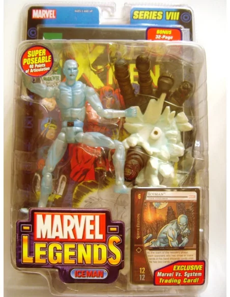 es::ICEMAN, El Hombre de Hielo, de los X-Men - Figura MARVEL LEGENDS