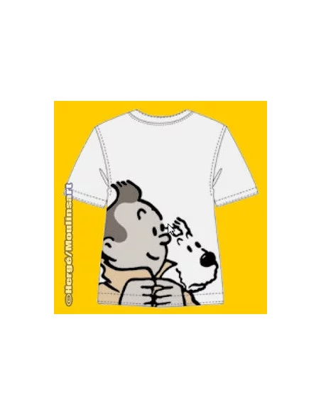 es::CAMISETA RETRATO TINTIN GABARDINA Y MILÚ