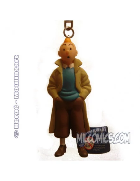 es::TINTIN GABARDINA - Llavero Tintín