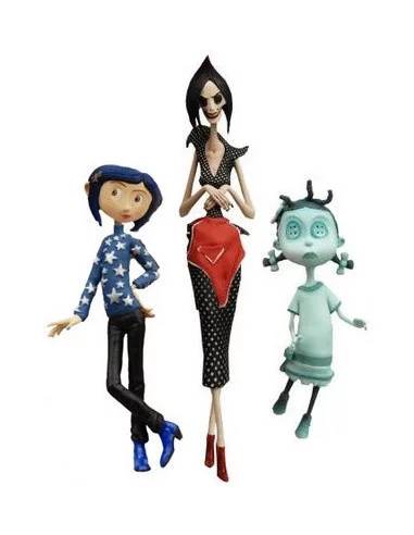 es::FIGURA - CORALINE SET 3 FIGURAS SUETER DE ESTRELLAS