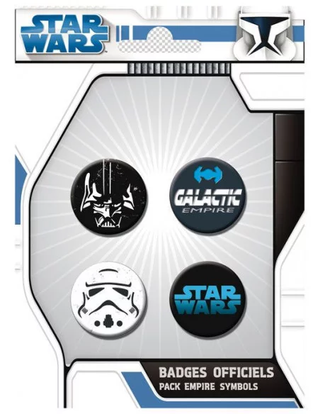es::PACK 4 CHAPAS STAR WARS - IMPERIO