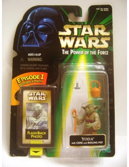 es::YODA con bastón y olla - Figura Star Wars Hasbro