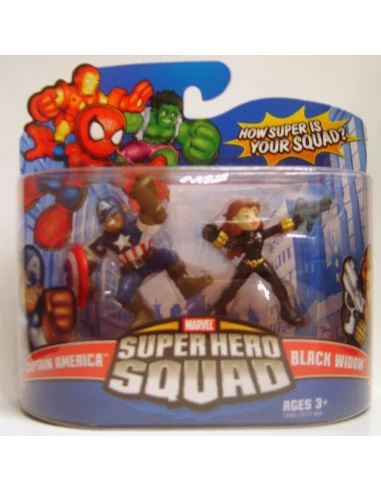 es::CAPITÁN AMÉRICA Y VIUDA NEGRA - Figuras Super Hero Squad