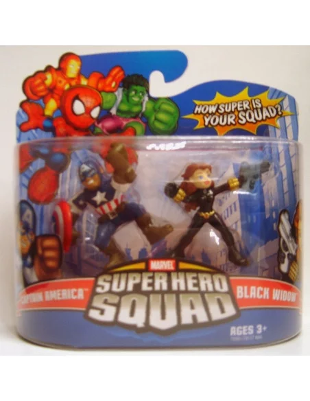 es::CAPITÁN AMÉRICA Y VIUDA NEGRA - Figuras Super Hero Squad