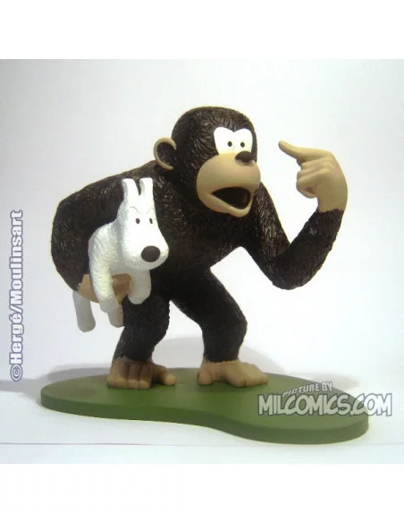 es::MONO LLEVANDO A MILÚ - Figura de Resina