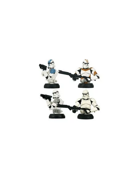 es::CLONE TROOPERS - 4 mini bustos Star Wars