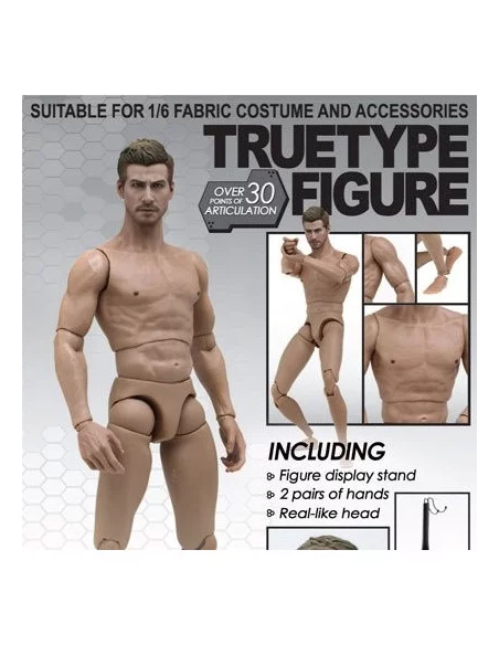 es::MANIQUÍ TRUE TYPE - MUSCULOSO CAUCÁSICO - Figura 1/6 Hot Toys