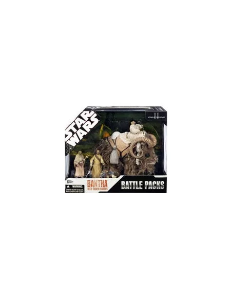 es::BANTHA WITH TUSKEN RAIDERS - Battle Pack Star Wars Hasbro