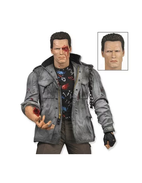 es::Figura Terminator Collection Serie 2: T-800 Battle Damaged Tech Noir