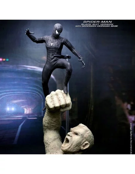 es::Spiderman Black Suit - Figura 1/6 Hot Toys Marvel