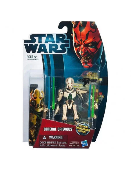 es::M.H.2012 W0.5: General Grievous Slashing Lightsaber - Figura Star Wars Hasbro