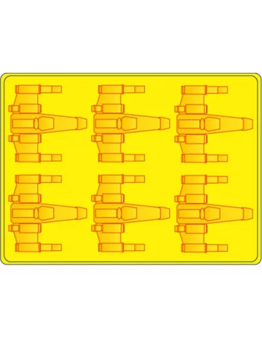 es::Caza X-WING - Molde de silicona para cubitos de hielo Star Wars