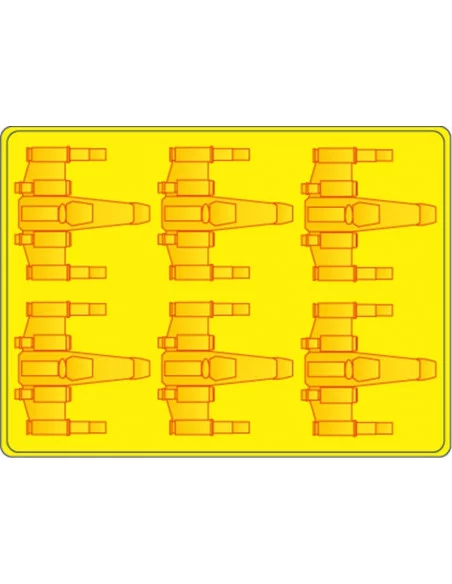 es::Caza X-WING - Molde de silicona para cubitos de hielo Star Wars