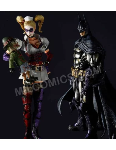 es::Batman Arkham Asylum Play Arts Kai: Figuras Harley Quinn Y Armored Batman