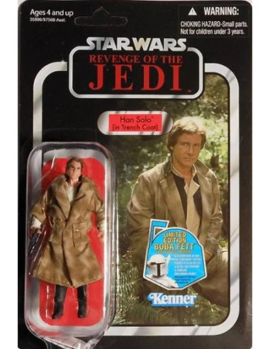 es::Vintage Collection 62: Han Solo In Trench Coat. Figura Star Wars Hasbro