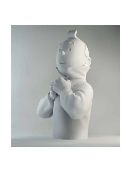 es::Busto Tintín Abrochándose El CUElLO Mate